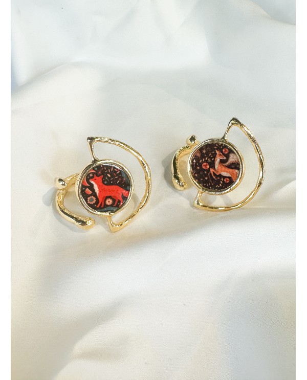 Fairytale Fox-Deer Ring