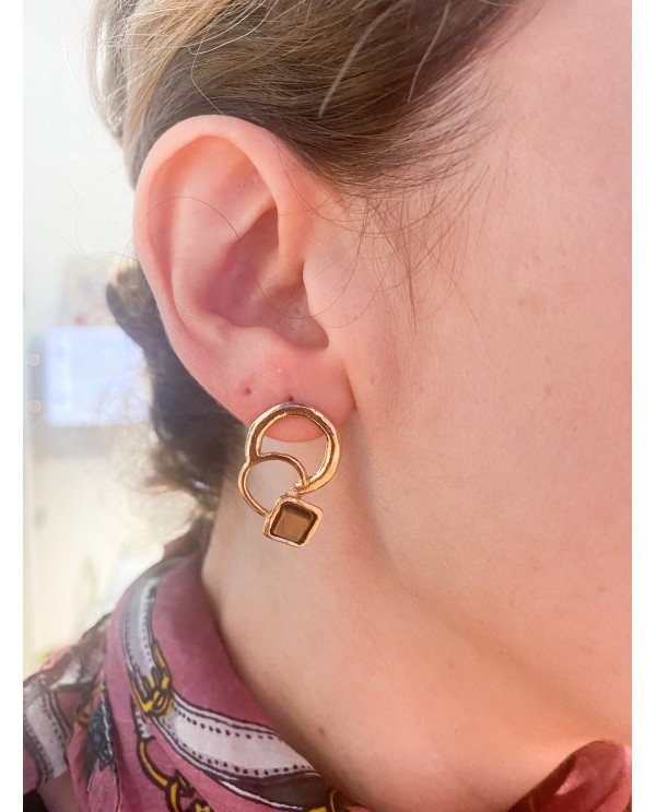 Gaudi Small Earring-bronze