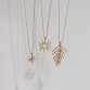 World Heritage Star Tattoo Gold Necklace