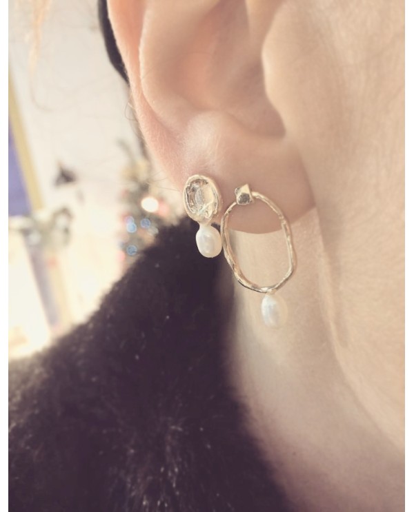 Mother Balance Bronze Earrings