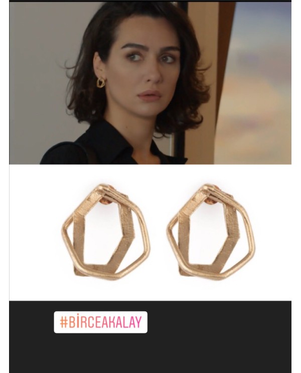 Babil Hexagon Earrings