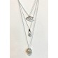 Cleopatra Tower Silver Necklace 