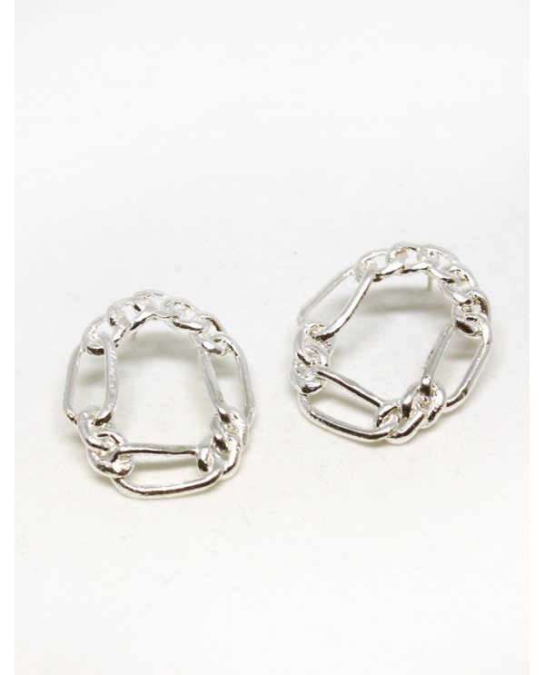 Chain Circle Earrings